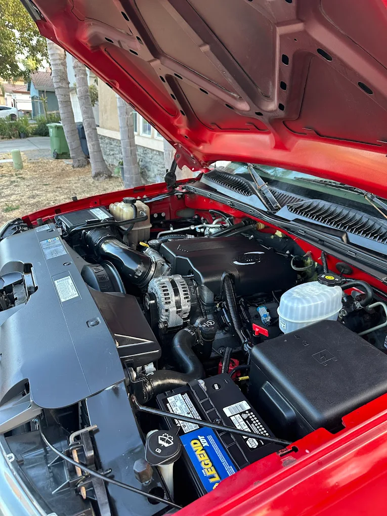 Cleaned engine bay after detailing